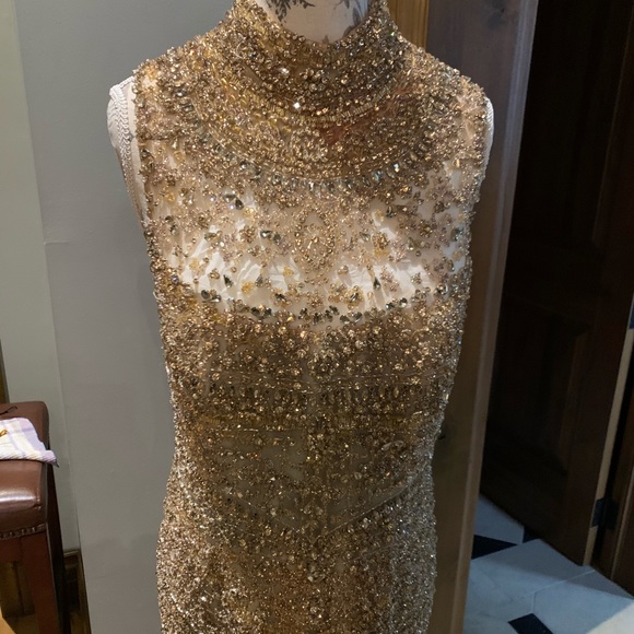 Stunning gold Swarovski Steven Yearick dress - Picture 4 of 7